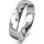 Ring Platin 950 5.0 mm poliert 5 Brillanten G vs Gesamt 0,055ct