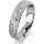 Ring Platin 950 5.0 mm kristallmatt 5 Brillanten G vs Gesamt 0,055ct