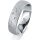 Ring Platin 950 5.5 mm kreismatt 5 Brillanten G vs Gesamt 0,065ct