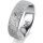 Ring Platin 950 6.0 mm kristallmatt 1 Brillant G vs 0,050ct