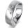 Ring Platin 950 6.0 mm sandmatt 3 Brillanten G vs Gesamt 0,060ct