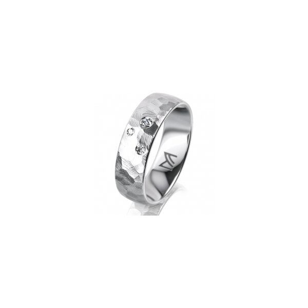 Ring Platin 6.0 mm Diamantmatt Klassik 1