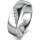 Ring Platin 950 6.0 mm poliert 5 Brillanten G vs Gesamt 0,065ct
