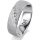 Ring Platin 950 6.0 mm kreismatt 5 Brillanten G vs Gesamt 0,065ct