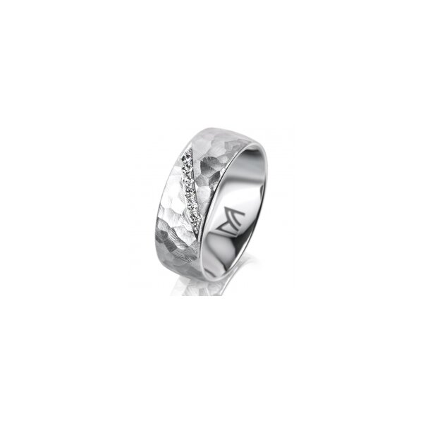 Ring Platin 7.0 mm Diamantmatt Klassik 1