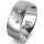 Ring Platin 950 8.0 mm l&auml;ngsmatt 3 Brillanten G vs Gesamt 0,080ct