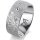 Ring Platin 950 8.0 mm kristallmatt 5 Brillanten G vs Gesamt 0,115ct