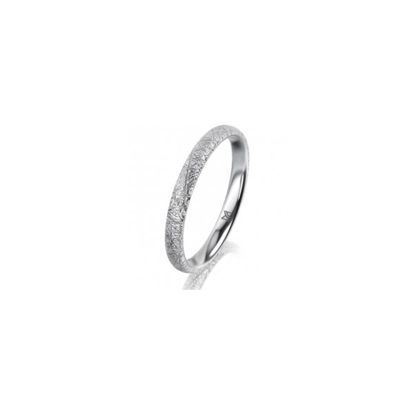 Ring Platin 950 2.5 mm kristallmatt
