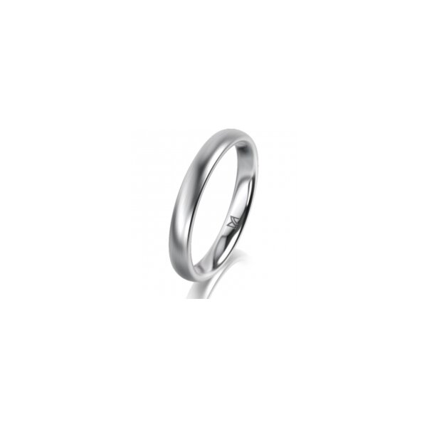 Ring Platin 950 3.0 mm l&auml;ngsmatt