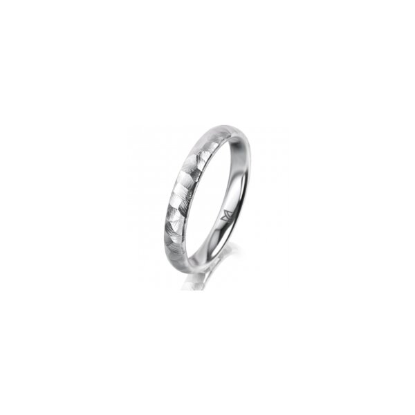 Ring Platin 950 3.0 mm diamantmatt