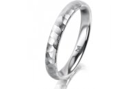 Ring Platin 950 3.0 mm diamantmatt