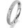 Ring Platin 950 3.0 mm kristallmatt 1 Brillant G vs 0,025ct