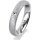 Ring Platin 950 4.0 mm kreismatt 1 Brillant G vs 0,025ct