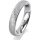 Ring Platin 950 4.0 mm kreismatt 4 Brillanten G vs Gesamt 0,020ct