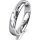 Ring Platin 950 4.0 mm poliert 5 Brillanten G vs Gesamt 0,035ct