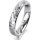 Ring Platin 950 4.0 mm diamantmatt 5 Brillanten G vs Gesamt 0,035ct