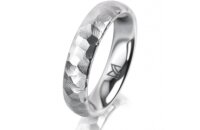 Ring Platin 950 4.5 mm diamantmatt
