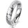 Ring Platin 950 4.5 mm diamantmatt
