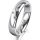 Ring Platin 950 4.5 mm poliert 3 Brillanten G vs Gesamt 0,035ct