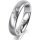 Ring Platin 950 4.5 mm l&auml;ngsmatt 3 Brillanten G vs Gesamt 0,035ct