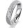 Ring Platin 950 4.5 mm kristallmatt 3 Brillanten G vs Gesamt 0,035ct
