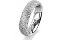 Ring Platin 950 5.0 mm kristallmatt