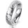 Ring Platin 950 5.0 mm diamantmatt