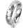 Ring Platin 950 5.0 mm diamantmatt 1 Brillant G vs 0,025ct