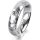 Ring Platin 950 5.0 mm diamantmatt 1 Brillant G vs 0,065ct