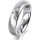 Ring Platin 950 5.0 mm sandmatt 3 Brillanten G vs Gesamt 0,040ct