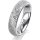 Ring Platin 950 5.0 mm kristallmatt 5 Brillanten G vs Gesamt 0,055ct