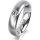 Ring Platin 950 5.0 mm l&auml;ngsmatt 1 Brillant G vs 0,110ct