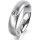 Ring Platin 950 5.0 mm sandmatt 1 Brillant G vs 0,110ct