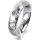 Ring Platin 950 5.0 mm diamantmatt 1 Brillant G vs 0,110ct