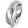 Ring Platin 950 5.5 mm sandmatt 3 Brillanten G vs Gesamt 0,050ct