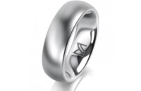 Ring Platin 950 6.0 mm l&auml;ngsmatt