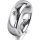 Ring Platin 950 6.0 mm poliert 1 Brillant G vs Gesamt 0,065ct
