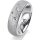 Ring Platin 950 6.0 mm kreismatt 5 Brillanten G vs Gesamt 0,080ct