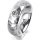 Ring Platin 950 6.0 mm diamantmatt 1 Brillant G vs 0,110ct