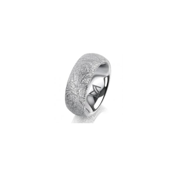 Ring Platin 950 7.0 mm kristallmatt