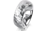 Ring Platin 950 7.0 mm diamantmatt