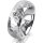 Ring Platin 950 7.0 mm diamantmatt 1 Brillant G vs 0,110ct