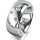 Ring Platin 950 8.0 mm poliert 5 Brillanten G vs Gesamt 0,115ct