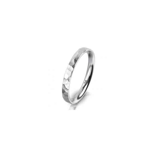 Ring Platin 950 2.5 mm diamantmatt
