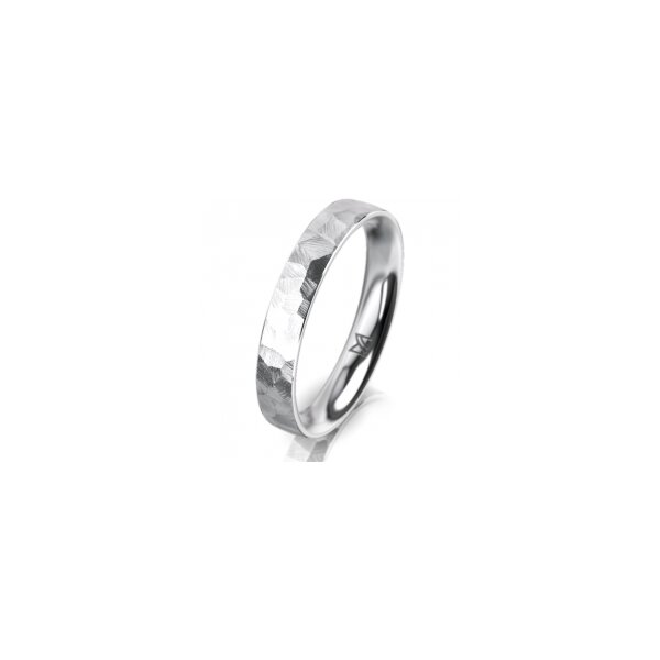 Ring Platin 950 3.5 mm diamantmatt