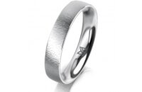Ring Platin 950 4.0 mm sandmatt