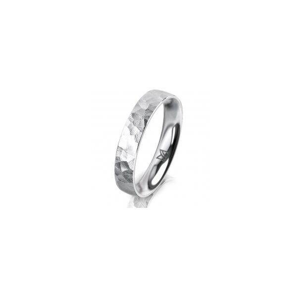 Ring Platin 950 4.0 mm diamantmatt
