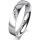 Ring Platin 950 4.0 mm poliert 4 Brillanten G vs Gesamt 0,020ct