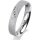 Ring Platin 950 4.0 mm kreismatt 4 Brillanten G vs Gesamt 0,020ct