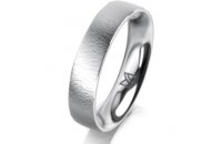 Ring Platin 950 4.5 mm sandmatt